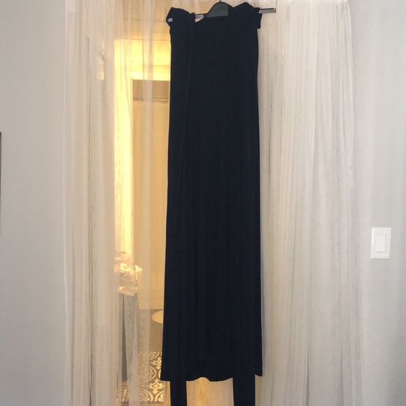 COAST Navy colour Corwin multi tie maxi dress - Picture 2 of 7